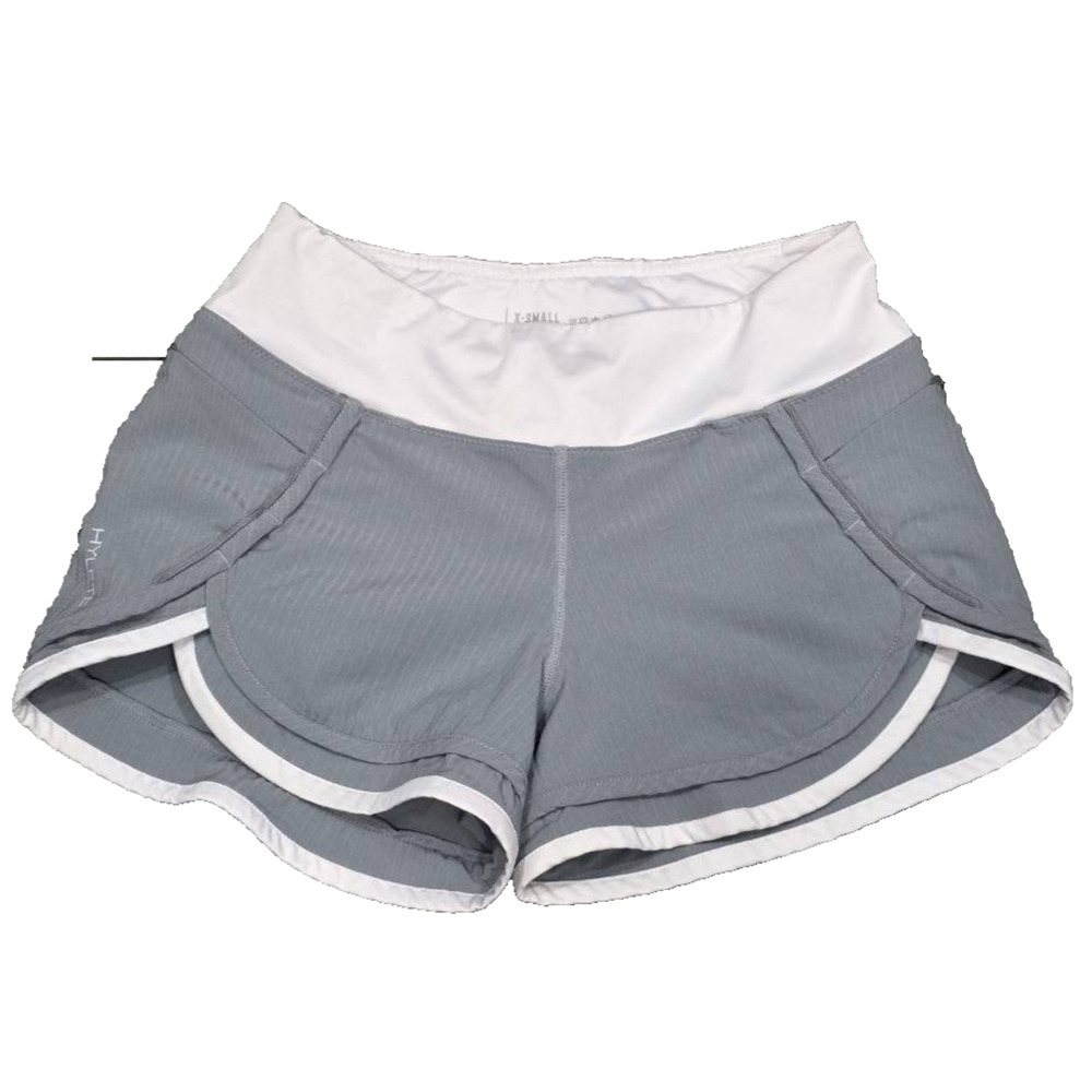 Hylete Iris Lined Shorts girl preppy Gray X-Small A005146